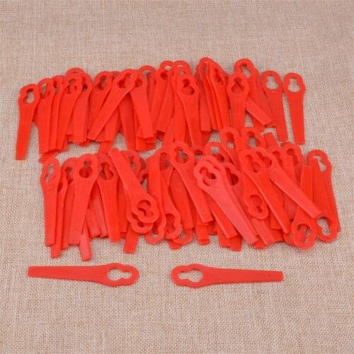 LETAOSK 100PCS Trimmer Blades Plastic Pendants Fit for LIDL Florabest FRT18A FRT18A1 Art 46155 FRT20A1