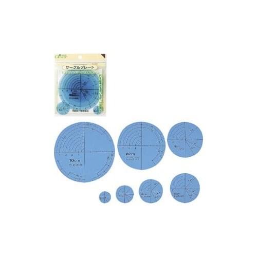 Patchwork use circle drawing template combination set 57-894 imported from Japan CLOVER tool