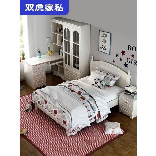 Shuanghu furniture childrens bed girl princess bed 1.5m childrens bed 1.2m Youth Bedroom Furniture 13m5
