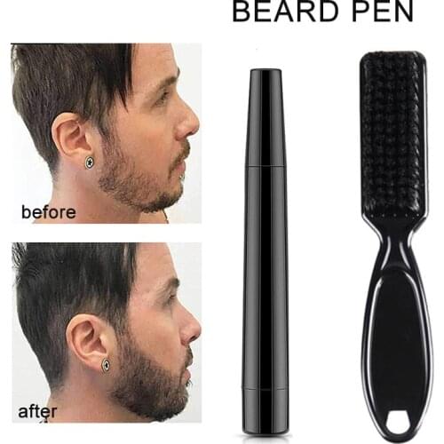Men Beard Pencil Filler Fast Camouflage Hair Grower Waterproof Long Lasting Natural Finish Beard Male Mustache Repair Tools