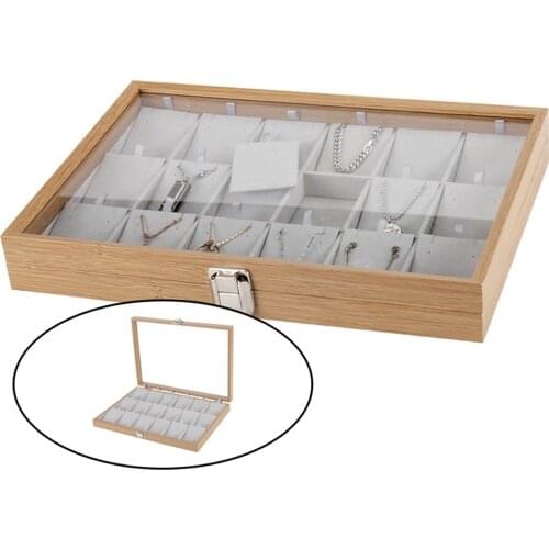 Jewelry Tray Rings Earrings Necklaces Bracelets Storage Organizer Plate Jewellery Display Stand Case