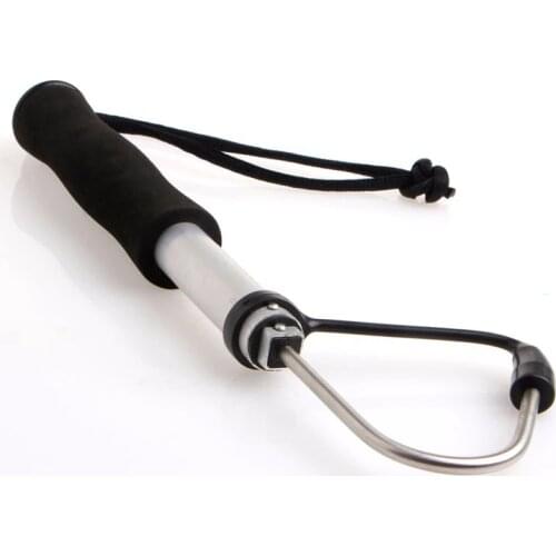 Telescopic Spear Hook Fishing Gaff Stainless Holder Fishing Spear Crank Aluminum Alloy Spear Hook Tackle Fishing Accessories