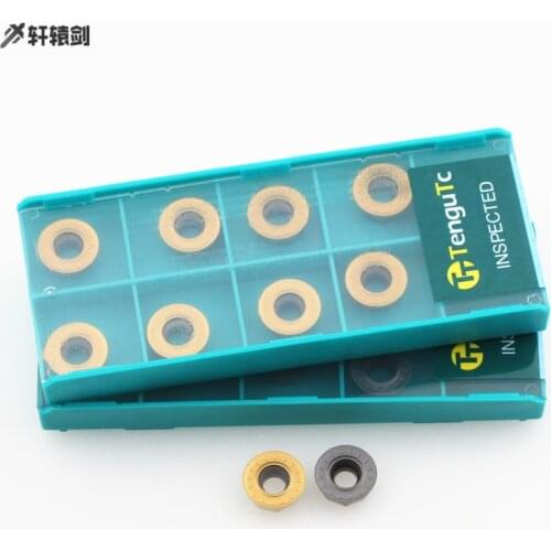 10pcs RPMT1204 MO TT TT9030 MOT PM RDMT1204MOE TT9080 MQ JS DQ Face Milling Cutter Head With Round Carbide Inserts