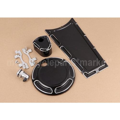 Motorcycle Dash Insert Cover+ Fuel Tank Door+ Ignition Cap +Latch Push Button Kit For Harley 1993-2006 Touring FLT FLHT FLTR