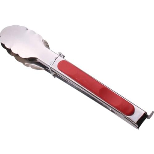 Restaurant Barbecue Clip Cooking Tongs Vegetable Salad Stainless Steel Meat BBQ Easy Clean Home Kitchen Manual Tools Food Frying