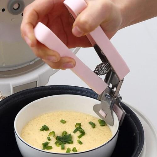 Bowl Clip Clamp Bowl Lifter Anti-Scalding Clip Household Stainless Steel Anti-Skid Bowl Lifter Plate Kitchen Supplies Gadgets