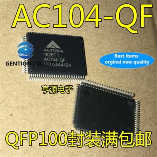 2Pcs AC104-QF AC104QF QFP100 Ethernet transceiver chip in stock 100% new and original