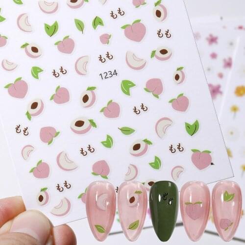 3D Nail Sticker Cute Rabbit Bow Designs Self Glue Nail Art Decorations Stickers Manicure Accessories Nails Decoraciones