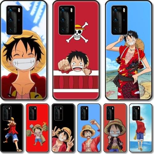 Straw hat boy Phone Case For Huawei Honor 20 10 9 8 N Pro Lite A C RU black cell shell