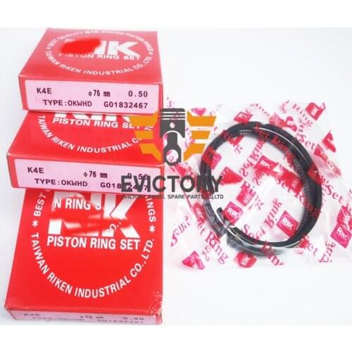 For MITSUBISHI K3M overhaul gasket kit main conrod bearing valve ring