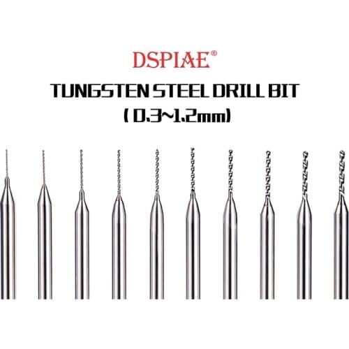 DSPIAE DB-01 Tungsten Steel Drill Pit 0.3-1.2mm