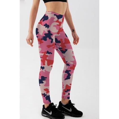 HOT Sexy Fashion Slim Womens Pirate Leggins Pants Digital Printing CAMO PINK LEGGINGS - LIMITED Woman Leggings