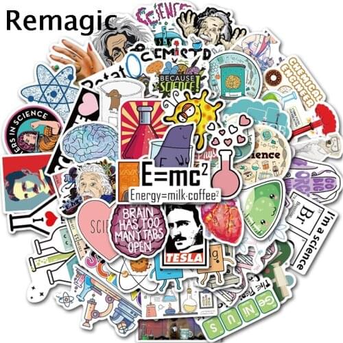 50pcs Laboratory physical chemistry stickers pack anime animals 90s paster cosplay scrapbooking diy phone laptop decoration gift