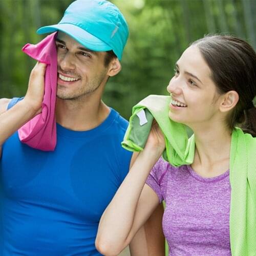 Cooling Towel Delicate Touch Fast Drying Microfiber Outdoor Cold Ice Towel Gym Sports Sweat-absorbent Harmless Towel for Fitness
