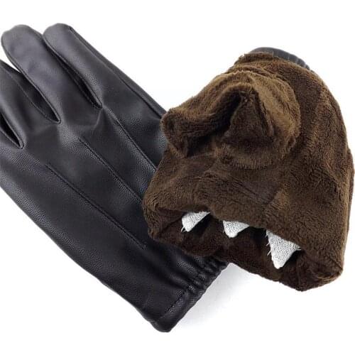 Genuine Leather Men Gloves Autumn Winter Plus Thin Elegant Male Supplies Glove Leather Warm For Driving Fashion Trend Velve T0M6