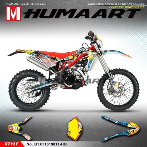 HUMAART Custom Graphics Enduro Stickers Vinyl Decals for Beta X-trainer 250 300 Xtrainer 2016 2017 2018 2019 2020