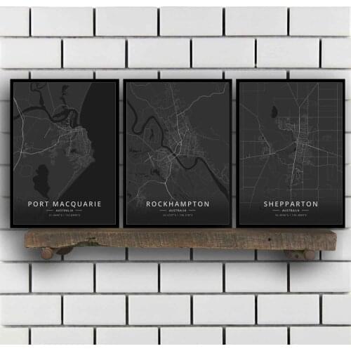 Port Macquarie Rockhampton Shepparton Sunshine Coast Sydney Tamworth Toowoomba Townsville Tweed Heads Australia Poster