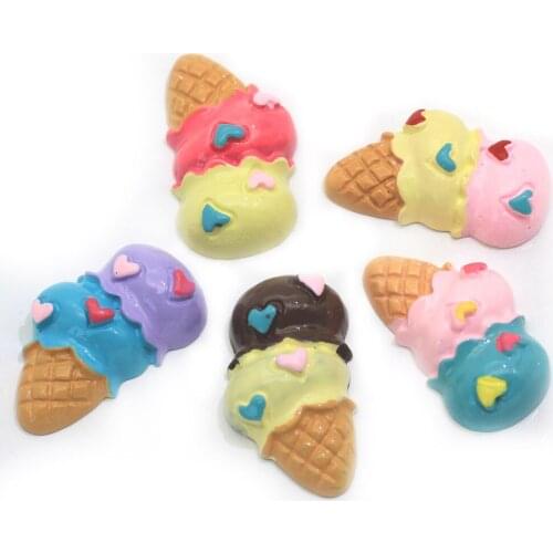 Desert Theme Resin Ornaments Dollhouse Scrapbooking Accessories Ice Cream Ornaments Flatback Accessory Jewelry Making