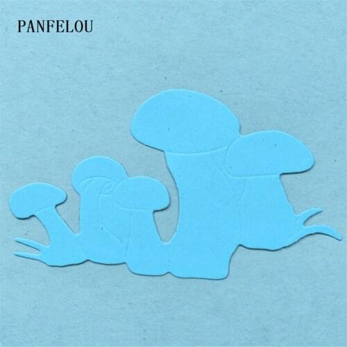 PANFELOU Metal craft Fungus mushrooms die cutting dies for Scrapbooking/DIY Easter wedding Halloween cards Hand account
