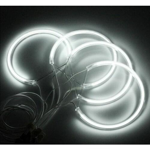 12v Light Guide 60cm For BMW Angel Eye Circle E46 E38 E36 E39 CCFL White Light Auto Lamp Accessories 85mm-63smd