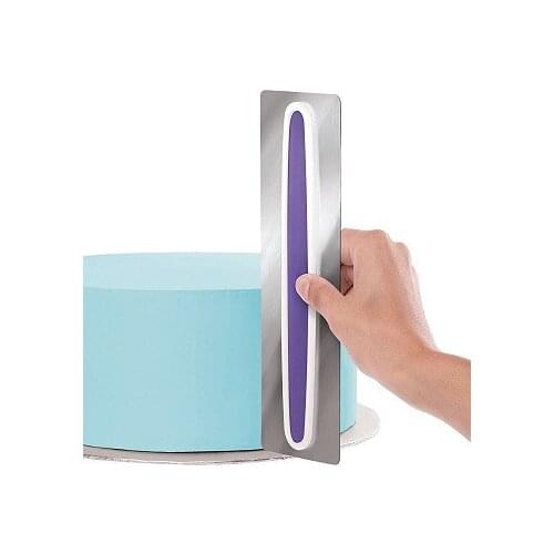 Cake Icing Smoother Scraper Stainless Steel Cake Edge Side Frosting Comb Set Smoother DIY Bakeware Tableware Kitchen Cake Tool