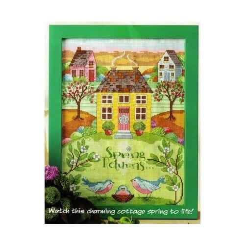 Cross stitch Handmade 14CT Counted Canvas DIY,Cross-stitch kits,Embroidery Magazine-Spring is here 2-31-39