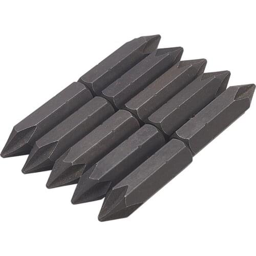 10/20pcs PH1 PH2 PH3 Phillips Screwdriver Bits S2 Steel Crossed Head 32mm Length 8mm Diameter Hex Shank Magnetic Bits