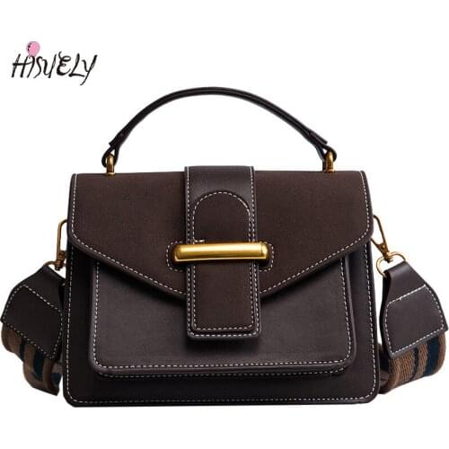 2021 High Quality Frosted Women PU Leather Messenger Bag Crossbody Bags Fashion Design Shoulder Bags Strap Ladies Handbags Girl