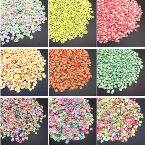 1000Pcs 3-6mm Mixed Flower Clay Beads Decoration Crafts Flatback Cartoon Scrapbook Fit Phone Embellishments Diy Accessories