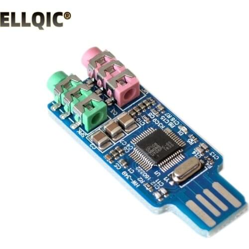 CM108 USB Drive Free Sound Card Laptop Computer External Sound Card Module - L059 New hot