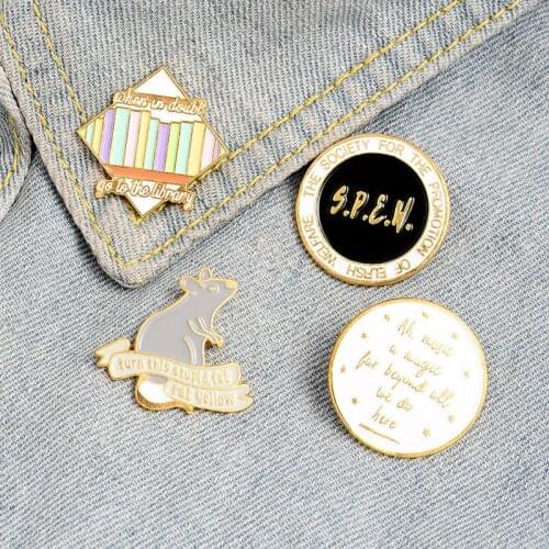 Children Jewelry Gift for Kids Magic Mouse School Study Enamel Pin Brooch Badge for Bag Lapel Pin