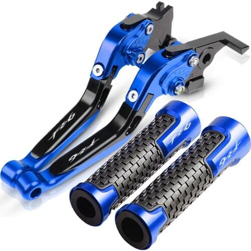 For Yamaha FZ6 FZ 6 FAZERA Motorcycle CNC Brake Clutch Lever & 7/8 Handlebar Grips Grips fz6 2004 2005 2006 2007 2008 2009 2010
