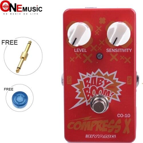 Biyang Baby Boom Series CO-10 Electric Bass Effect Pedal Compress X Compressor Effect guitar pedal True Bypass Free Connector