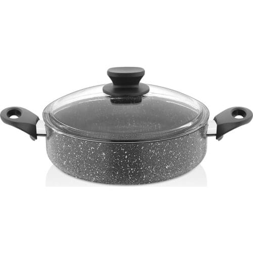 Gray Color 24 CM Shallowly Pots