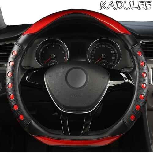 KADULEE Microfiber Leather Car Steering Wheel Cover For Buick Regal Encore Lacrosse Excelle XT Verano Enclave