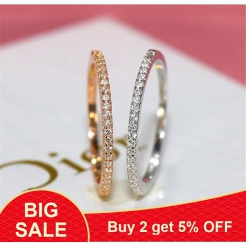 Classic Lady ring 925 Sterling silver AAAAA Cubic Zirconia Engagement Wedding Band Rings for women Bridal Finger Jewelry