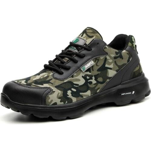 2021 Work Safety Shoes For Men Summer Breathable Boots Working Steel Toe Anti-Smashing Construction Winter Safety Work Sneakers