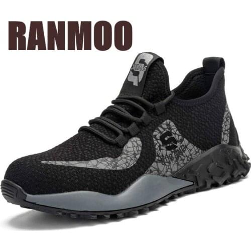 2021 Mens Steel Toe Protective Anti Smashing Breathable Work Shoes Indestructible Shoes Men Puncture Proof Safety Shoes