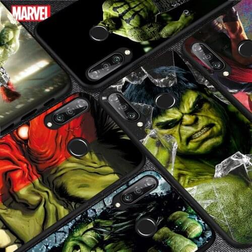 Marvel Hulk For Huawei Y5 6 7 8 9 Y5P Y6S Y6P Y7P Y7A Y8P Y8S Y9A Y9S 2018 2019 2020 Pro Prime Black Soft Phone Case