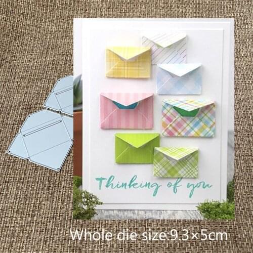 New Design Craft Metal Cutting Dies cut die 2pcs Pop Folded envelope Scrapbooking Album DIY Paper Card Craft Embossing Die Cuts