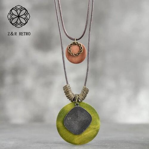 Handmade Unicorn Necklace Neck Chain Zinc Alloy Coin Necklace Fashion Jewelry For Women Accessories Statement Necklace 6*8cm