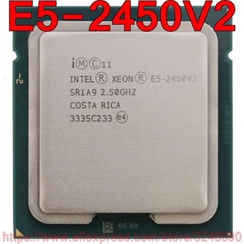 Intel Xeon CPU E5-2450V2 SR1A9 2.50GHz 8-Core 20M LGA1356 E5-2450 V2 processor E5 2450V2 free shipping speedy ship out