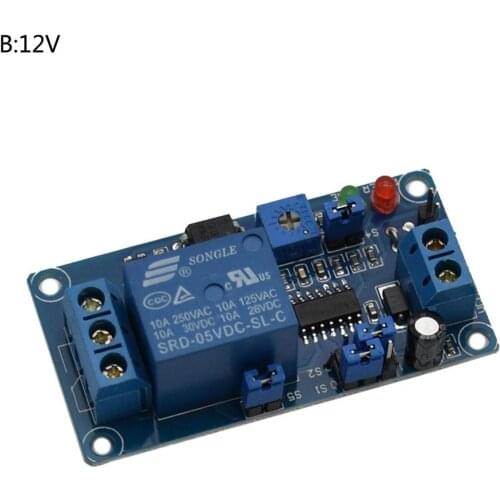 DC 5V/12V Delay Timing Timer Relay Turn ON Turn OFF Switch Module Time 10A