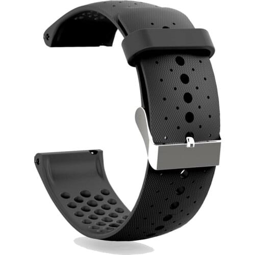 Sport WatchBand Strap for SPolar Vantage M Watch Band Soft Silicone Replacement Bands Strap for Polar Vantage M Strap Black