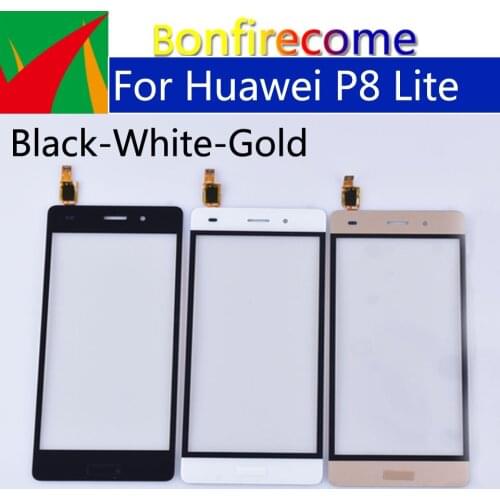 10Pcs\lot Touchscreen For Huawei P8 Lite ALE-L04 ALE-L21 ALE-TL00 L23 Touch Screen Panel Sensor Digitizer LCD Glass Lens Panel