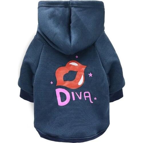 A Pet Dog Clothes for Small Dogs Winter Sports Hoodie Jacket Pure Cotton Soft Warm Sweater Teddy Chihuahua Clothing