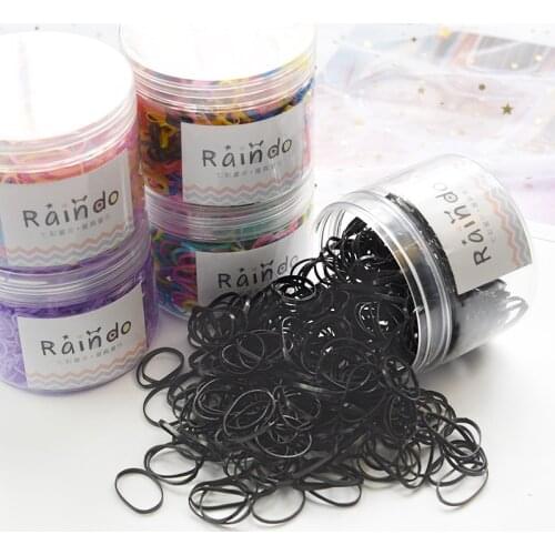 1 Box 2020 New Children Cute Candy Disposable Scrunchies Rubber Bands Baby Girls Lovely Elastic Hair Bands Kids Hair Accessories