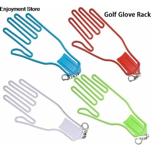 1PC Golf Gloves Stretcher Golfer Tool Gear Plastic Golf Gloves Holder Rack Dryer Hanger Stretcher with strap