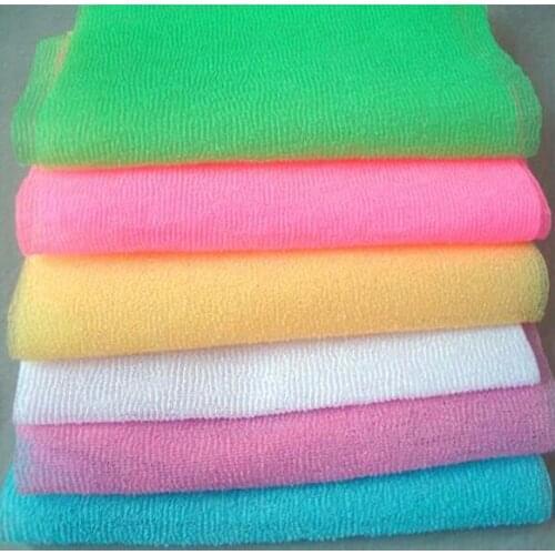 100pcs Nylon Mesh Bath Shower Body Washing Clean Exfoliate Puff Scrubbing Towel Cloth Scrubbers