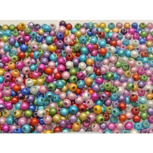 1000 Mixed Color 3D Illusion Acrylic Miracle beads 4mm Spacer